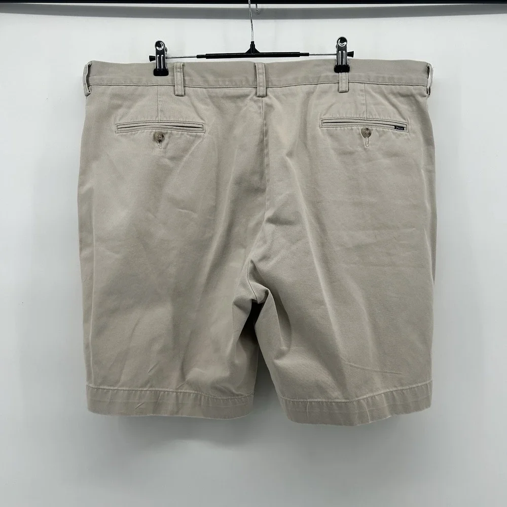 Polo Ralph Lauren Classic Fit Pleated Chino Shorts Mens 42 Khaki 9